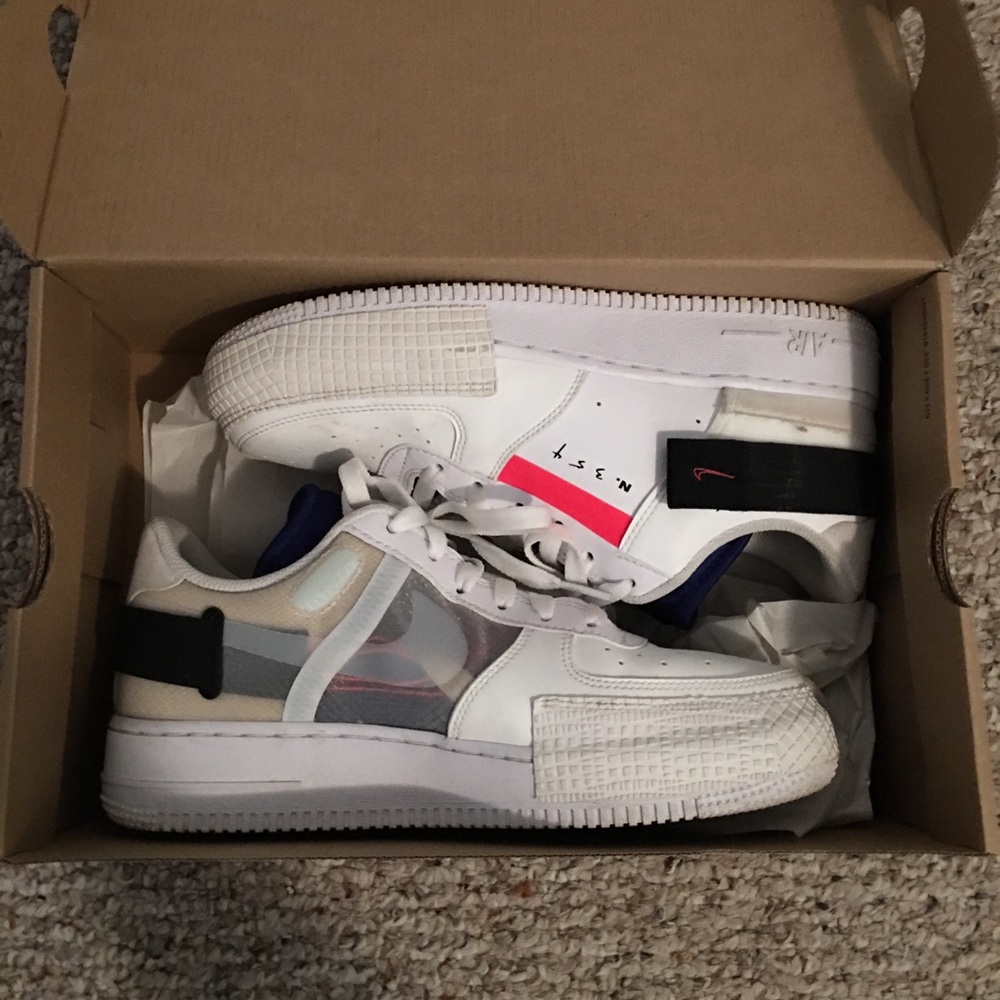 Nike Air Force type, n.354, white/red/blue - Picture 1 of 4